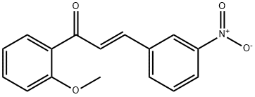 (2E)-1-(2-methoxyphenyl)-3-(3-nitrophenyl)prop-2-en-1-one 구조식 이미지