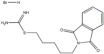{[5-(1,3-dioxo-2,3-dihydro-1H-isoindol-2-yl)pentyl]sulfanyl}methanimidamide hydrobromide 구조식 이미지