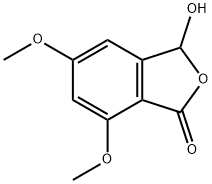 3-hydroxy-5,7-dimethoxy-3H-2-benzofuran-1-one Structure