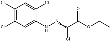 ethyl (2Z)-2-chloro-2-[2-(2,4,5-trichlorophenyl)hydrazin-1-ylidene]acetate Structure