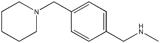 N-methyl-1-[4-(piperidin-1-ylmethyl)phenyl]methanamine Structure