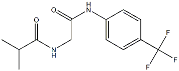 2-methyl-N-[2-oxo-2-[4-(trifluoromethyl)anilino]ethyl]propanamide Structure