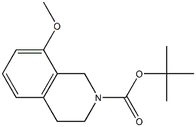 tert-butyl 8-methoxy-3,4-dihydroisoquinoline-2(1H)-carboxylate 구조식 이미지