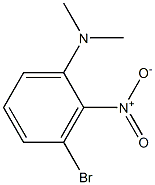 3-bromo-N,N-dimethyl-2-nitroaniline 구조식 이미지