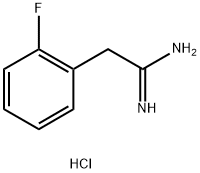 2-(2-fluorophenyl)ethanimidamide hydrochloride Structure