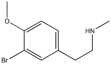 2-(3-bromo-4-methoxyphenyl)-N-methylethanamine 구조식 이미지