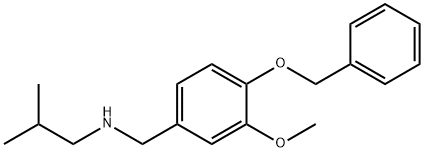 {[4-(benzyloxy)-3-methoxyphenyl]methyl}(2-methylpropyl)amine 구조식 이미지