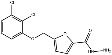 5-[(2,3-dichlorophenoxy)methyl]-2-furohydrazide 구조식 이미지