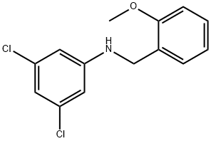 3,5-dichloro-N-(2-methoxybenzyl)aniline Structure
