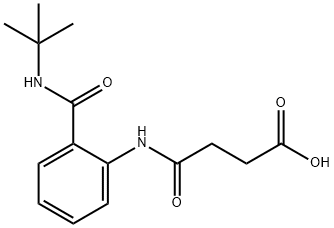 4-({2-[(tert-butylamino)carbonyl]phenyl}amino)-4-oxobutanoic acid Structure