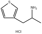 [1-methyl-2-(3-thienyl)ethyl]amine hydrochloride Structure