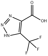 5-(트리플루오로메틸)-1H-1,2,3-트리아졸-4-카르복실산 구조식 이미지