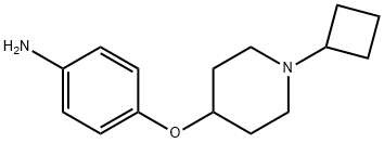 4-((1-CYCLOBUTYLPIPERIDIN-4-YL)OXY)ANILINE 구조식 이미지