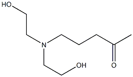 2-Pentanone,5-[bis(2-hydroxyethyl)amino]- Structure