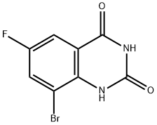 8-Bromo-6-fluoroquinazoline-2,4(1H,3H)-dione Structure