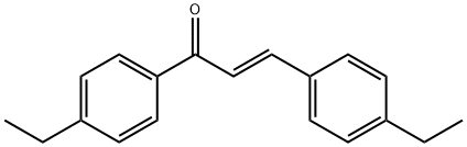 (2E)-1,3-bis(4-ethylphenyl)prop-2-en-1-one Structure