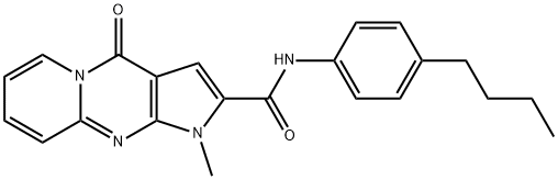 N-(4-butylphenyl)-1-methyl-4-oxo-1,4-dihydropyrido[1,2-a]pyrrolo[2,3-d]pyrimidine-2-carboxamide Structure