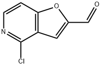 Furo[3,2-c]pyridine-2-carboxaldehyde,4-chloro- Structure