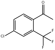 1-(4-Chloro-2-trifluoromethyl-phenyl)-ethanone 구조식 이미지