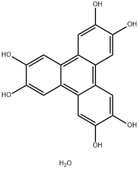 Triphenylene-2,3,6,7,10,11-hexaol hydrate 구조식 이미지