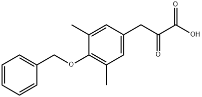 3-(4-(benzyloxy)-3,5-dimethylphenyl)-2-oxopropanoic acid Structure