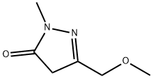3-(methoxymethyl)-1-methyl-4,5-dihydro-1H-pyrazol-5-one Structure