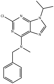 N6-benzyl-9-isopropyl-N6-methylpurine-2,6-diamine Structure