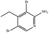 3,5-dibromo-4-ethylpyridin-2-amine Structure