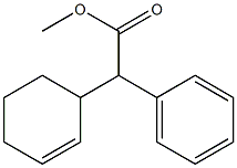 Benzeneacetic acid, a-2-cyclohexen-1-yl-, methyl ester Structure