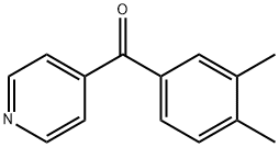 (3,4-dimethylphenyl)(pyridin-4-yl)methanone Structure