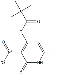 (6-methyl-3-nitro-2-oxo-1H-pyridin-4-yl) 2,2-dimethylpropanoate Structure