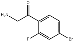 2-Amino-1-(4-bromo-2-fluorophenyl)ethanone 구조식 이미지