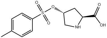 (2S,4R)-4-(tosyloxy)pyrrolidine-2-carboxylic acid Structure