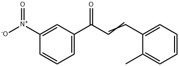 (2E)-3-(2-methylphenyl)-1-(3-nitrophenyl)prop-2-en-1-one 구조식 이미지