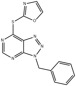2-(3-benzyltriazolo[4,5-d]pyrimidin-7-yl)sulfanyl-1,3-oxazole 구조식 이미지