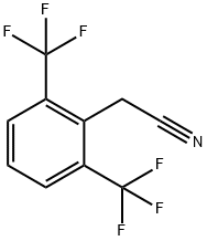 2-(2,6-Bis(trifluoromethyl)phenyl)acetonitrile 구조식 이미지