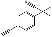 1-(4-ETHYNYLPHENYL)CYCLOPROPANE-1-CARBONITRILE Structure