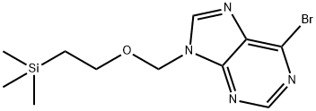 6-bromo-9-((2-(trimethylsilyl)ethoxy)methyl)-9H-purine Structure