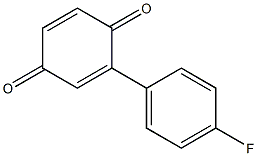 2,5-Cyclohexadiene-1,4-dione, 2-(4-fluorophenyl)- Structure