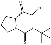 (R)-tert-butyl 2-(2-chloroacetyl)pyrrolidine-1-carboxylate 구조식 이미지