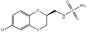 (2S)-6-chloro-2-[(sulfamoylamino)methyl]-2,3-dihydro-1,4-benzodioxine 구조식 이미지
