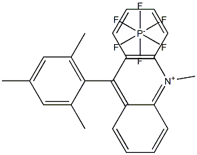 9-mesityl-10-methylacridin-10-ium hexafluorophosphate Structure