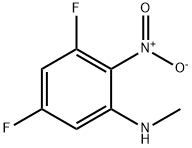 Benzenamine, 3,5-difluoro-N-methyl-2-nitro- Structure