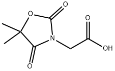 (5,5-Dimethyl-2,4-dioxo-oxazolidin-3-yl)-acetic acid 구조식 이미지