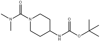 tert-Butyl 1-(dimethylcarbamoyl)piperidin-4-ylcarbamate Structure