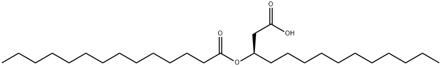 Tetradecanoic acid, 3-[(1-oxotetradecyl)oxy]-, (R)- Structure