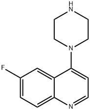 6-fluoro-4-piperazin-1-ylquinoline Structure