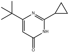 6-(tert-butyl)-2-cyclopropylpyrimidin-4-ol Structure