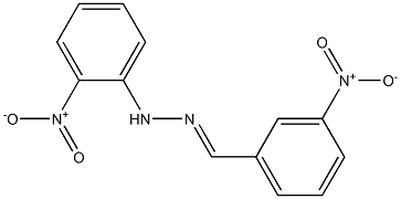 1-(3-nitrobenzylidene)-2-(2-nitrophenyl)hydrazine 구조식 이미지