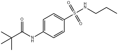 2,2-dimethyl-N-[4-(propylsulfamoyl)phenyl]propanamide Structure